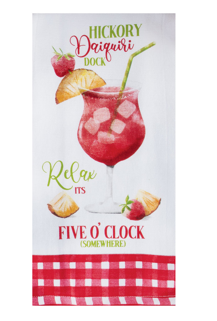 Kay Dee Dual Purpose Terry Tea Towel, Summer Sippin' Daiquiri