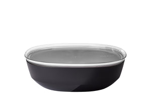 Mepal SILUETA Serving Bowl with Lid 4L, Nordic Black