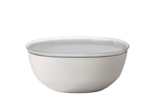 Mepal SILUETA Serving Bowl with Lid 5L, Nordic White