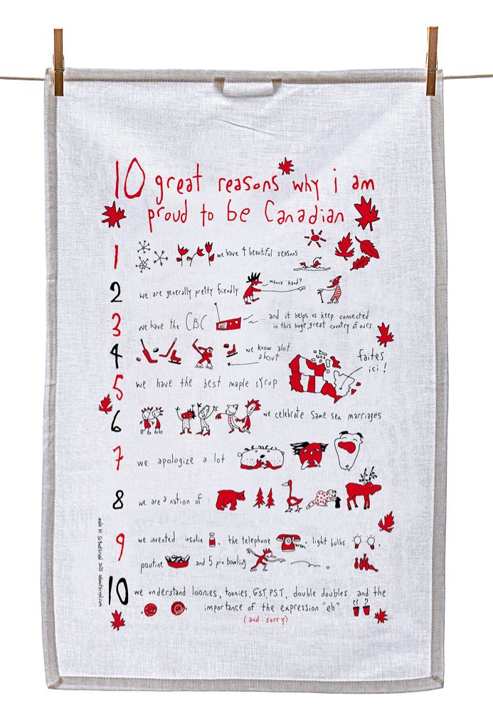 SA Boothroyd Tea Towel, 10 Great Reasons Canadian