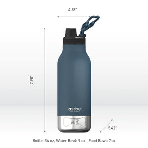 Asobu Buddy Water Bottle 1L | 34oz, Blue