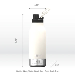 Asobu Buddy Water Bottle 1L | 34oz, White