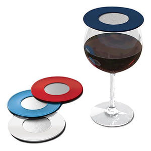 Drink Tops™ Ventilated Wine Covers Pack of 4 (Assorted Colours)