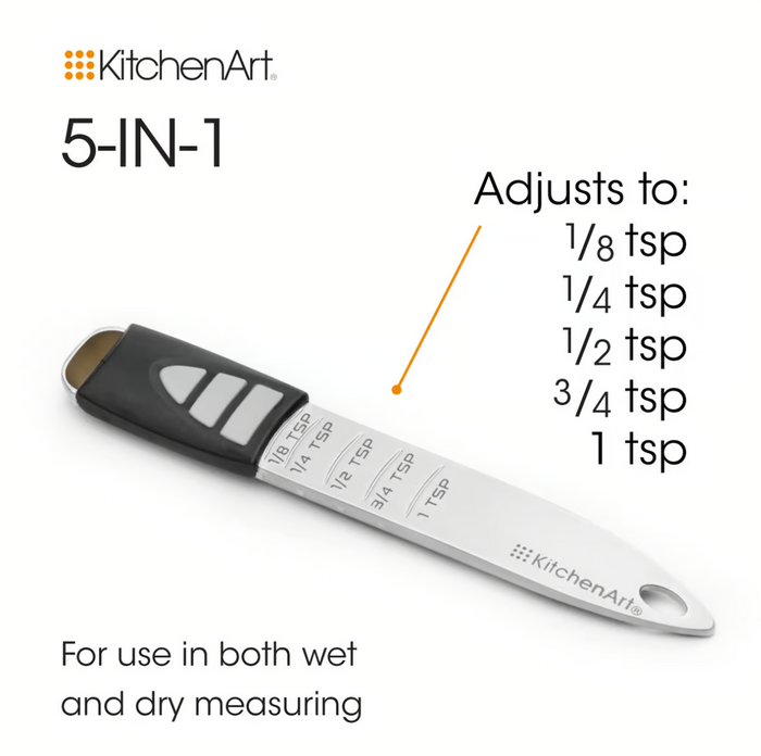 KitchenArt Measuring Spoon Adjust-A-Teaspoon