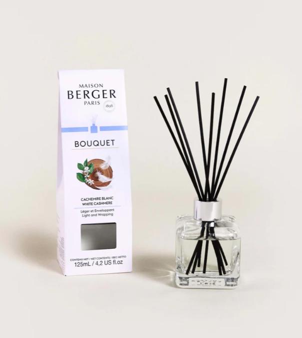 Maison Berger Pre-filled Cube Reed Diffuser, White Cashmere