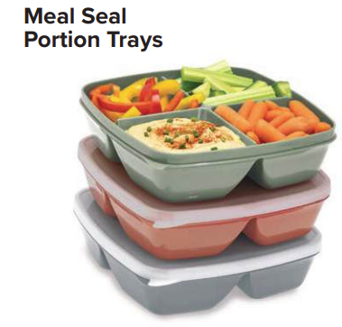 Joie Meal Seal Portion Trays Set of 3, Terra