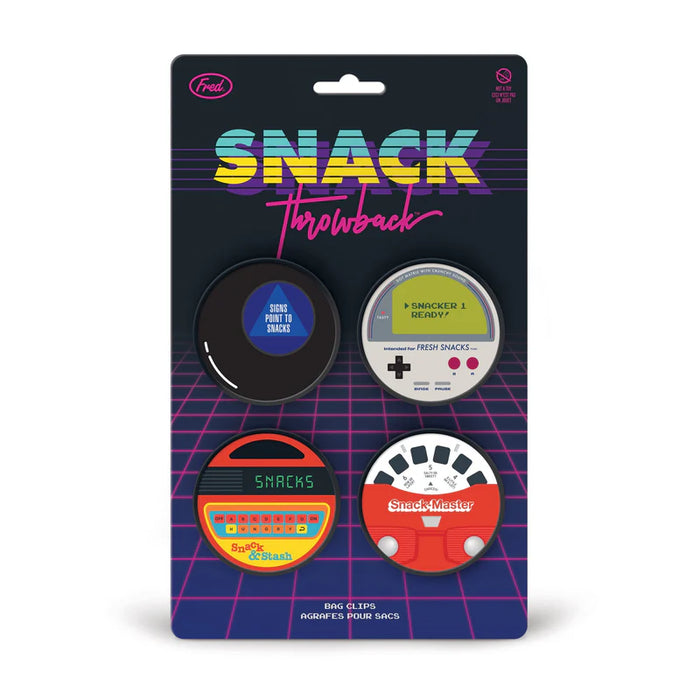 FRED 'Snack Throwback' Bag Clips Set of 4