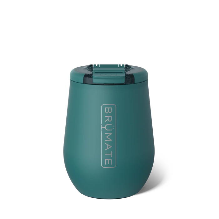 BruMate Uncork'd Wine Tumbler 14 oz, Juniper (Limited Edition)