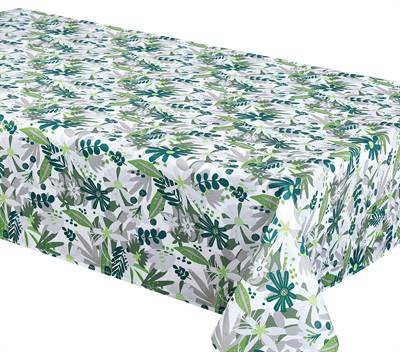 Texstyles Deco Tablecloth 58 x 126 Inch, Verano Green