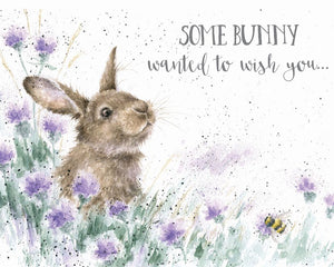 Wrendale Designs Greeting Card, Birthday 'Bunny Wish'