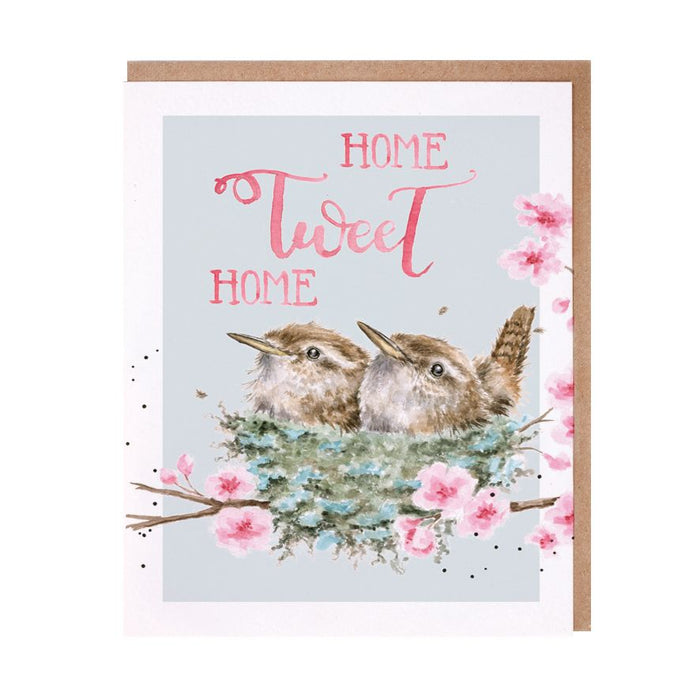 Wrendale Designs Greeting Card, New Home 'Home Tweet Home' Wren