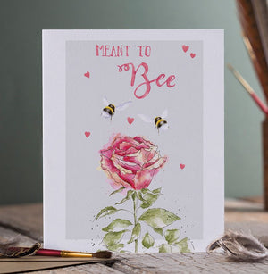 Wrendale Designs Greeting Card, Engagement 'Meant To Bee'