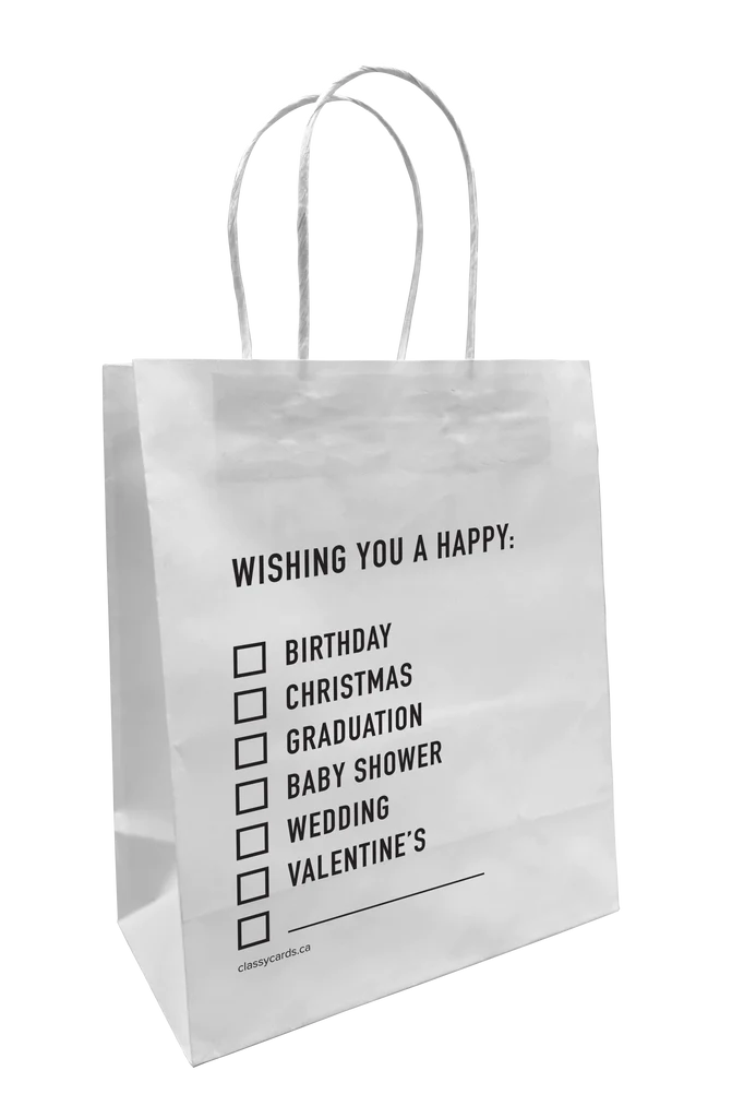 Classy Cards Paper Gift Bag, All Occasions