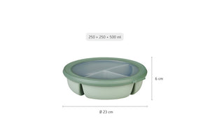 Mepal CIRQULA Bento Bowl, Jade/Sage