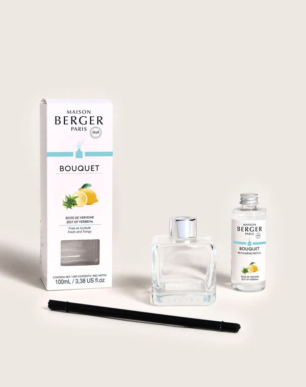 Maison Berger Reed Diffuser Set with Refill, Zest of Verbana