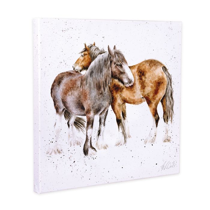Wrendale Designs Small Canvas, 'Side By Side' Horse