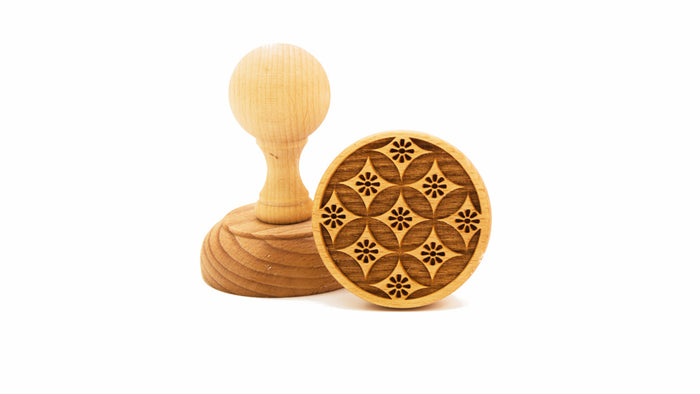 Folkroll Round Cookie Stamp, Chinese