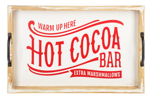 Ganz Small Serving Tray, Hot Cocoa Bar