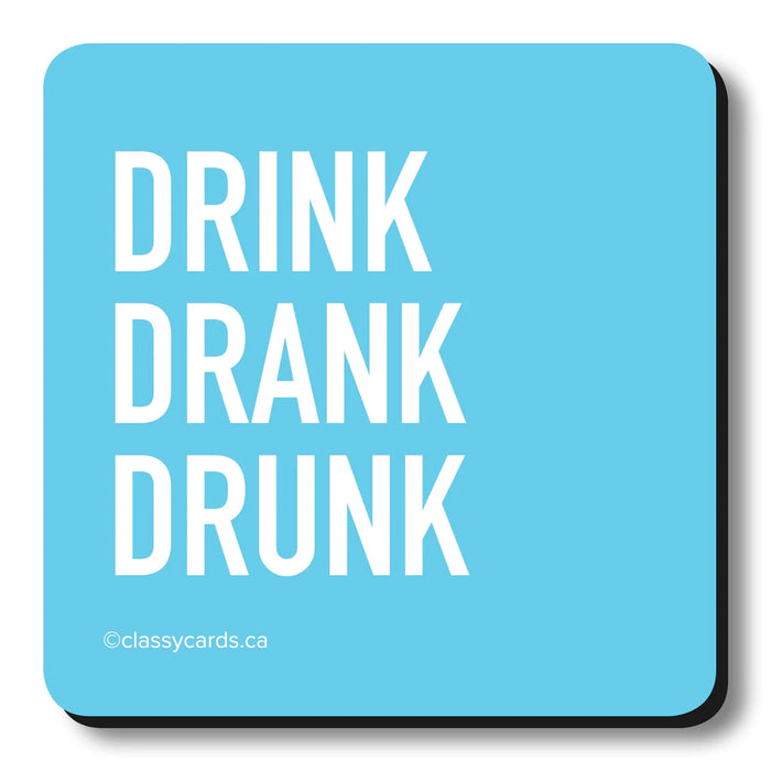 Classy Cards Coaster, Drink Drank Dunk