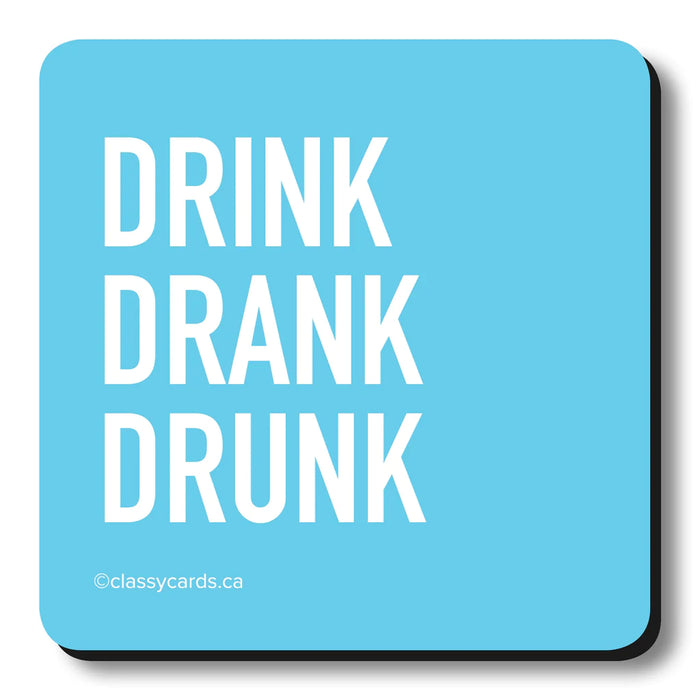 Classy Cards Coaster, Drink Drank Dunk