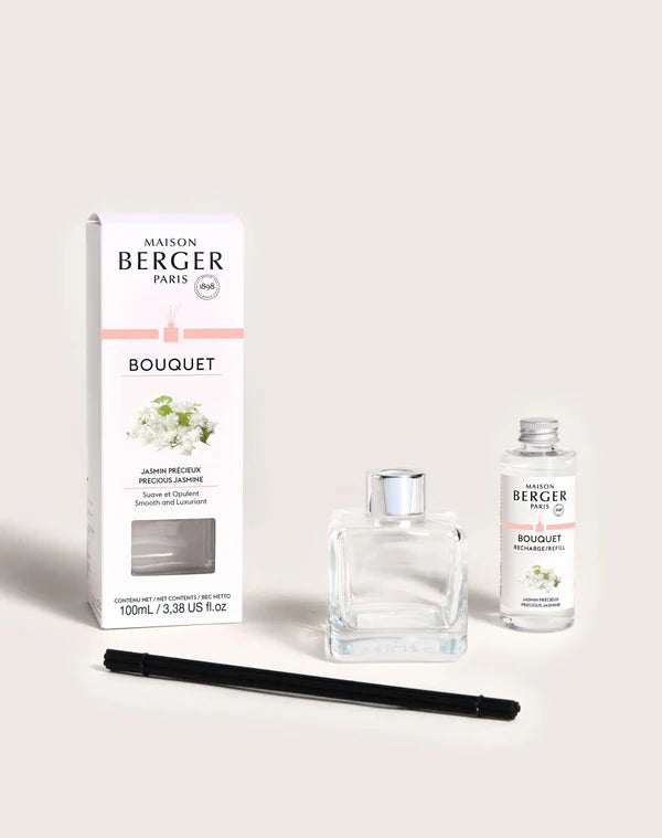 Maison Berger Reed Diffuser Set with Refill, Precious Jasmine