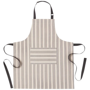 Danica Now Designs Apron Adult Chef, Pencil Stripe Grey