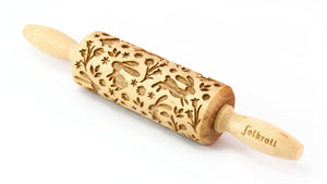 Folkroll Small Embossed Rolling Pin, Funny Bunny