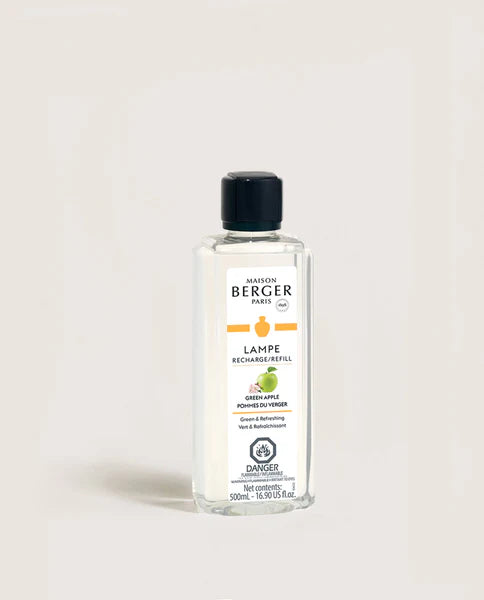 Maison Berger Lamp Fragrance Refill 500 ml, Green Apple