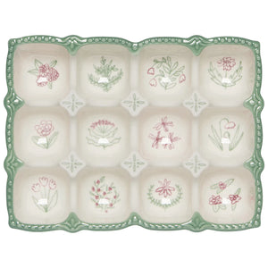 Danica Heirloom Egg Tray, Camellia Sage