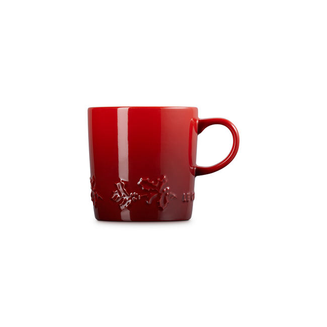 Le Creuset Holly Collection London Mug, Limited Edition Cerise