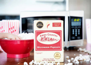 Amish Country Popcorn Individual Bag Microwave Popcorn, Hot n Spicy