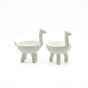 Pundit Ceramic Pinch Bowls Set of 2, Llamas