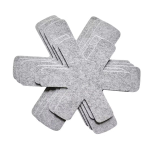 Fox Run Cookware Protector Set of 5, Grey