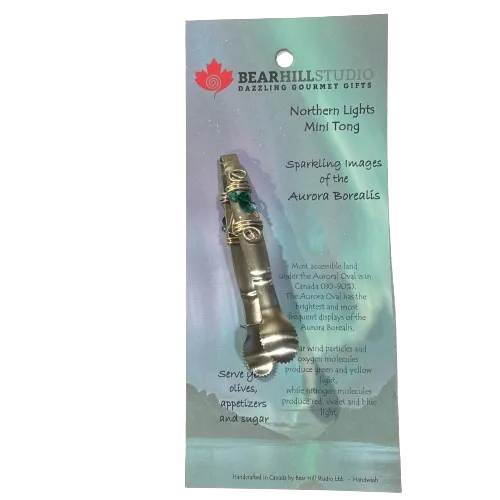Dazzling Gourmet Mini Tongs, Northern Lights
