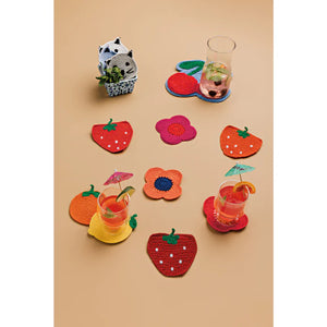 Danica Jubilee Crochet Trivet, Very Cherry