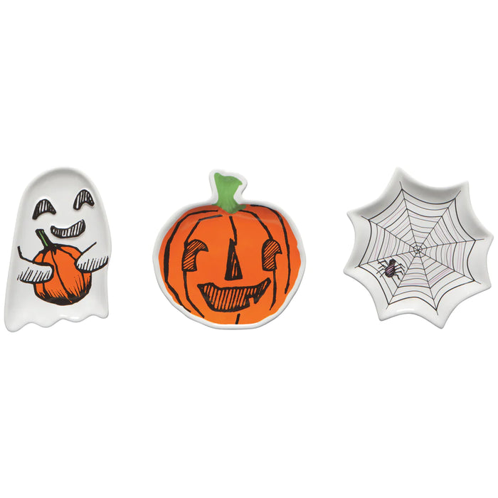 Danica Jubilee Shaped Dishes Set of 3, Spooktacular