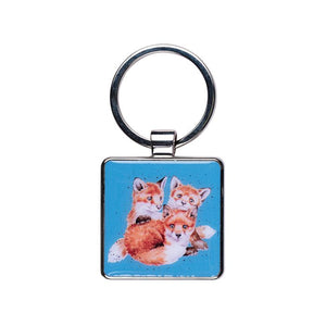 Wrendale Designs Keychain, 'Snug as a Cub' Fox