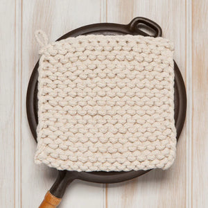 Danica Heirloom Knit Pot Holder, Natural