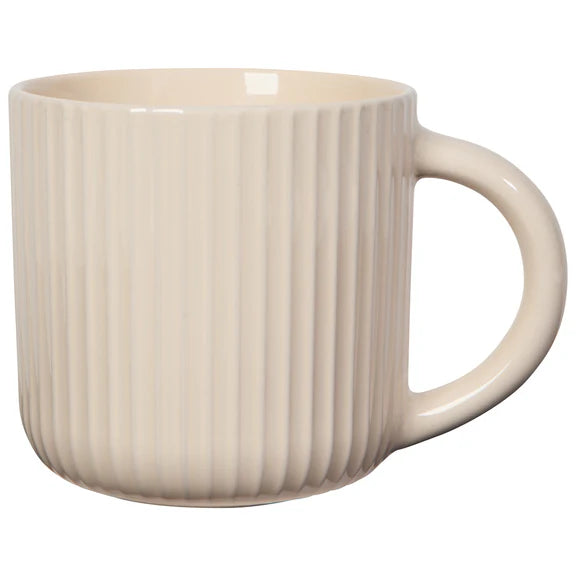 Danica Heirloom Fluted Mug 22oz, Ecru