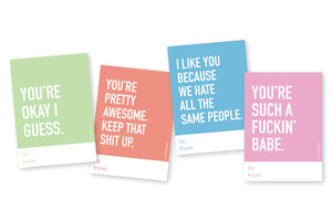 Classy Cards Love Notes Set of 16, Adult Collection
