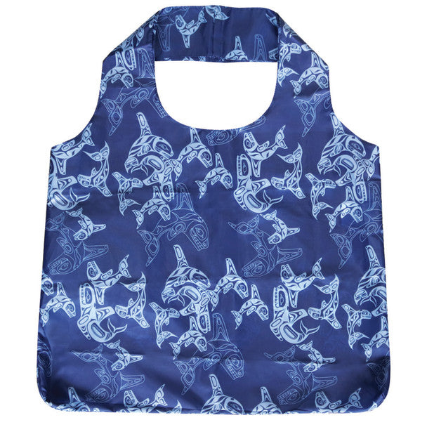 Native Northwest Foldable Shopping Bag, Orca