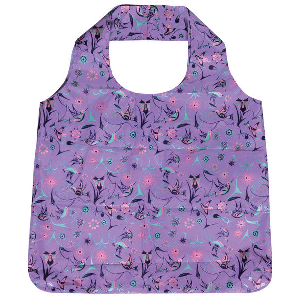 Native Northwest Foldable Shopping Bag, Hummingbird