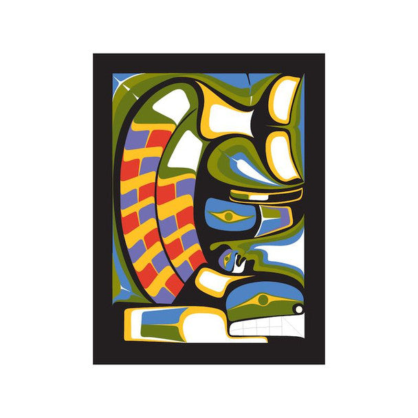 Native Northwest Greeting Card, Song of the Whale