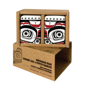 Native Northwest Salt & Pepper Set, Matriarch Bear