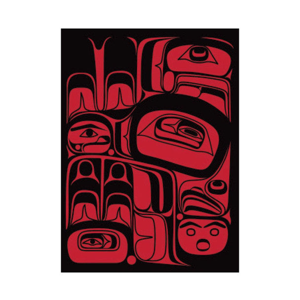 Native Northwest Greeting Card, Eagle Vision