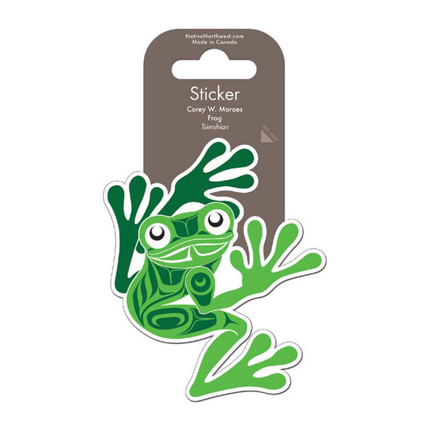 Native Northwest Vinyl Sticker, Frog