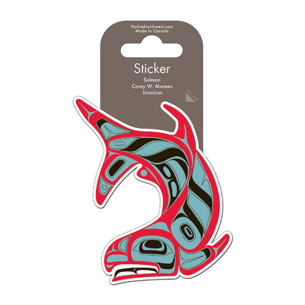 Native Northwest Vinyl Sticker, Salmon (Corey W. Moraes)