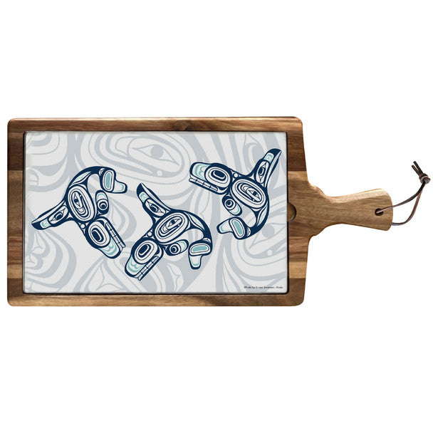 Native Northwest Serving Board 10 Inch, Whales