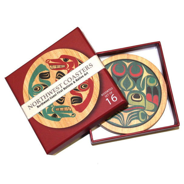 Native Northwest Round Coasters Set of 16