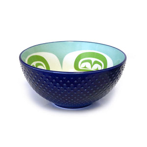 Native Northwest Porcelain Art Medium Serving Bowl 6 Inch, Moon